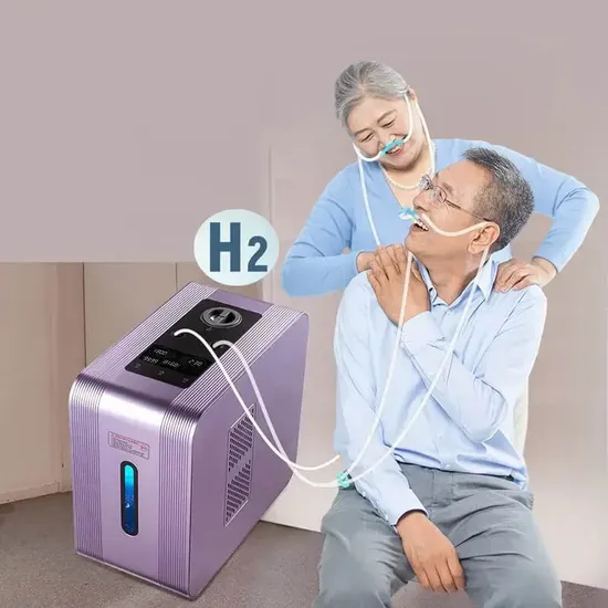 2024 Upgrade Pem 1800ml Hydrogen Breathing Inhaler Hho Portable Oxyhydrogen Inhalation Machine 900ml Hydrogen Oxygen Gas Generator for People Health