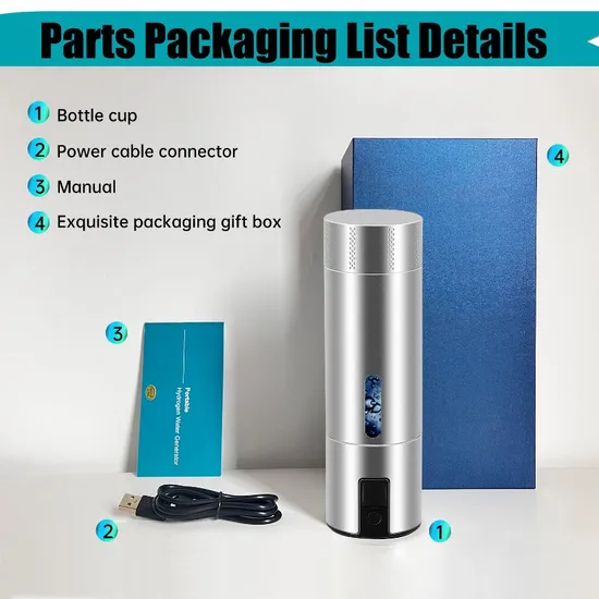Portable Hydrogen Water Generator, SPE/PEM Type inhalation machine plant electrolyser hho generator
